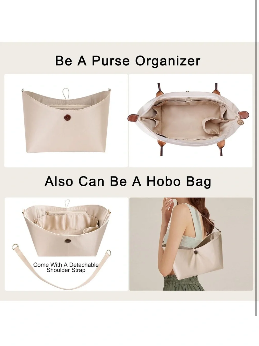 Purse Organizer Insert For Longchamp le pliage,Silky Touching LongChamp 1346/lb